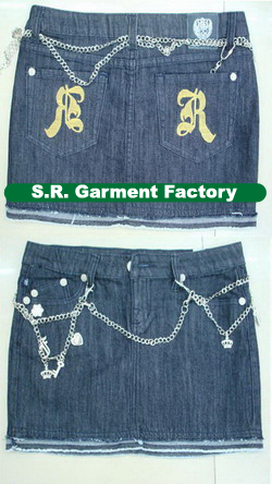 rock and republic denim skirt